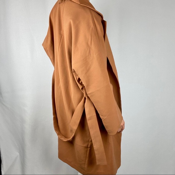 ASN tan trench coat small - Picture 4 of 10